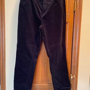 Navy blue corduroy slacks